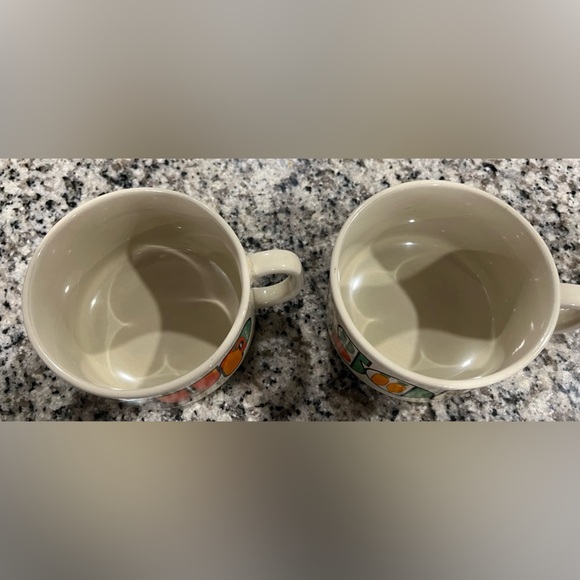 Vintage 1970s/1980s Set of 2 Soup Mugs Retro Vegetable Design EUC! 🥦🥕🍅🍆 - Picture 12 of 15
